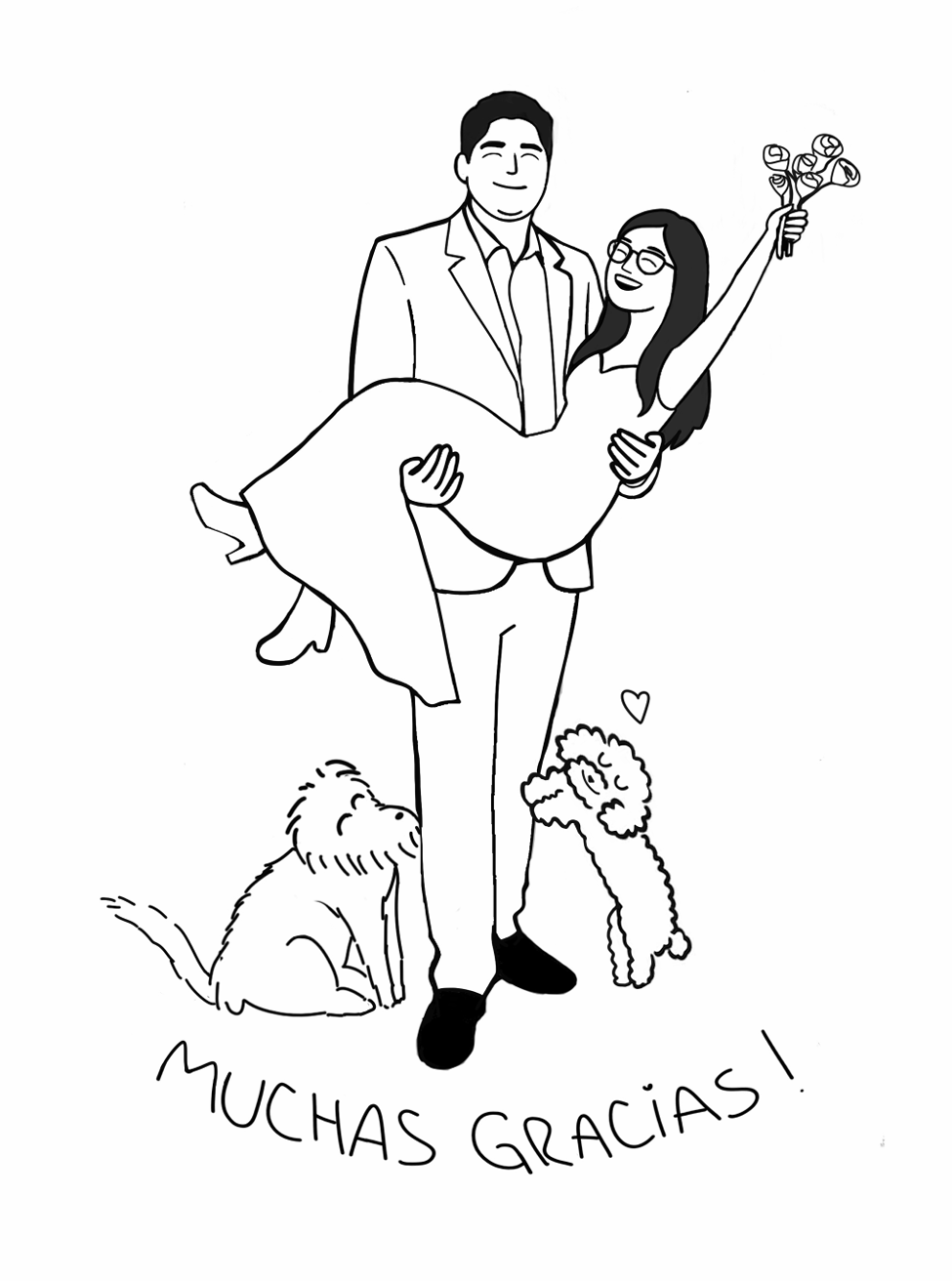 Ilustración final de Pame y Nata